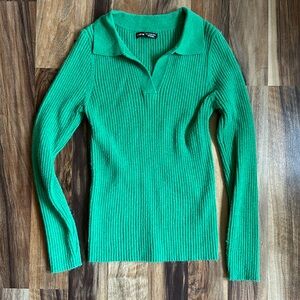 SHEIN Green Knit Top